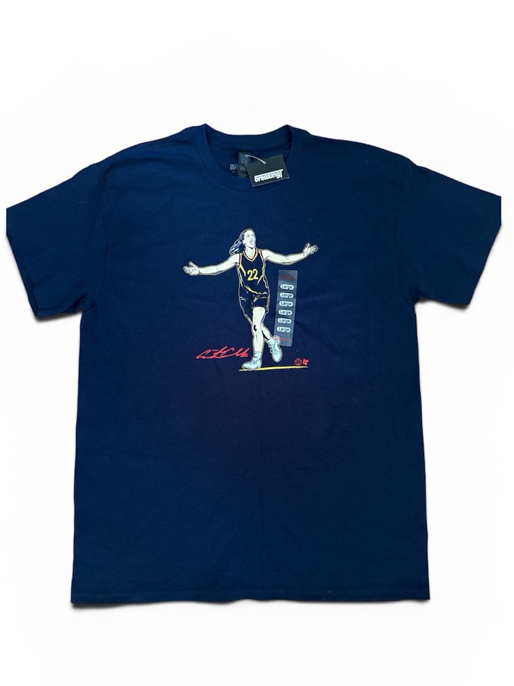 Caitlin Clark tee, new with tag. Size L